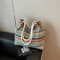 Sac en paille tressé, grand sac fourre-tout polyvalent pour femme, sac de plage pour les vacances
