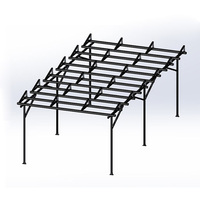 Prix usine bas, nouveau design, structure de support pour serre agricole solaire et agrivoltaïque