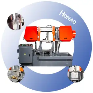 Horizontal Metal H Beam Steel Cutting Machine Bandsaw Hydraulic Band Sawing With Manufacturer Price