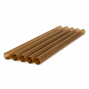 Pajitas de Cóctel Compostables de Café Molido Bio Marrón Oscuro de 5-13mm, Envueltas Individualmente y Personalizadas - Product Image 3
