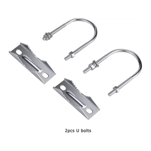 U Bolt Clamp Kit Wide Antenna Mast Mount Support Antenna U-Bolt Mounting - Product Image 2