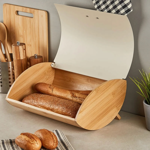 Scatola di pane in <span class=keywords><strong>acciaio</strong></span> moderno per la conservazione degli alimenti scatola di pane in <span class=keywords><strong>acciaio</strong></span> all'ingrosso colori personalizzabili cestino del pane per la cucina domestica - Product Image 2