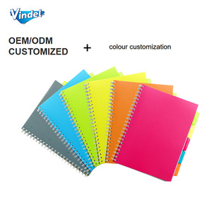 <span class=keywords><strong>PP</strong></span> Bìa Đầy Màu Sắc Dễ Thương Xoắn Ốc Cuộn Dây Cuộn Dây Máy Tính Xách Tay 5 Chủ Đề Bán Buôn Trường Máy Tính Xách Tay Với Màu Chỉ Số Tab Divider - Product Image 1