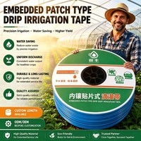 Ruban goutte-à-goutte GF 0,15 mm à paroi mince 16 mm léger pour l'irrigation des cultures saisonnières en serre