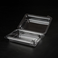 Contenants d'emballage alimentaire jetables personnalisés en PET pour pizzas à emporter, boîte à nourriture en plastique