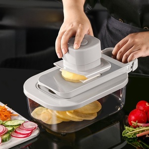 Handy Plastic Gadget for Home Kitchen <b>Vegetable</b> Cutting Potato <b>Slicer</b> <b>and</b> <b>Dicer</b> Shredder <b>and</b> Grater - Product Image 2