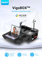 MOSIP Ceza Hukuk İnceleme Seti Vigobox, İmza Pedi Kamerası ve Biyometrik Göz Tarayıcı ile Taşınabilir Kimlik Kayıt Kontrol Noktası için