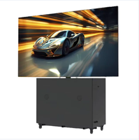 Station de DJ portable avec façade, support de bureau, écran LED vidéo et écran d'affichage pour cabine de DJ