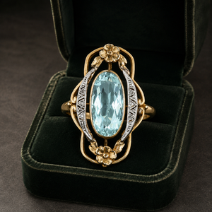 Anello con Design Floreale Traforato Stile Vintage per Donne - Product Image 3