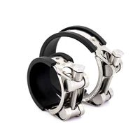 Colliers de serrage doublés de caoutchouc de 32mm avec serrage de collier de serrage de tuyau d'insertion pour envelopper les colliers en C de tuyau R