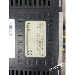 1PCS Inversor TECO S310-201-H1D 220V 0.75KW en Buen Estado, Usado - Product Image 4