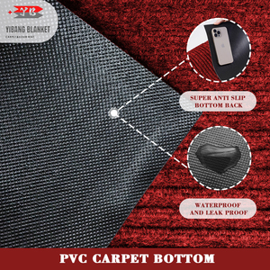 Alfombrilla antideslizante de PVC de rayas dobles de alta calidad, alfombrilla de pie para eliminación de polvo para uso doméstico y de oficina de estilo clásico - Product Image 3