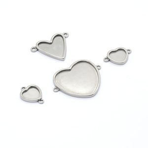 Bandeja colgante cuadrada de acero inoxidable personalizada con forma de corazón para accesorios de joyería DIY - Product Image 4
