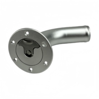 Fabricant d'ingots et de billettes en aluminium et acier inoxydable, pièces usinées CNC sur mesure de précision, bouchon de réservoir en aluminium de 80 mm avec tuyau courbé pour remplissage de pont