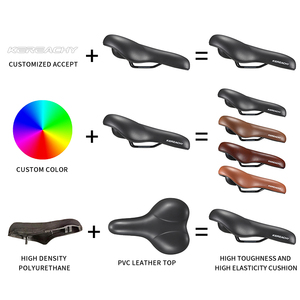 KEREACHY, el <span class=keywords><strong>mejor</strong></span> cojín de asiento de bicicleta al vacío suave personalizado, asiento impermeable grueso de fábrica para bicicleta eléctrica - Product Image 6