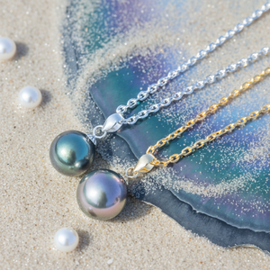 Bijoux fins aristocratiques européens collier femme designer <span class=keywords><strong>argent</strong></span> 925 France Tahiti collier <span class=keywords><strong>de</strong></span> perles noires naturelles pendentif - Product Image 6