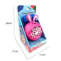 Summer Kids Portable Cartoon Rabbit Bubble Machine Outdoor Bubble Toy avec 60ml Bubble Solution Ideal for Backyard Play Park