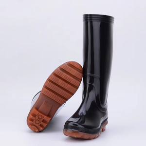 Commercio all'ingrosso Anti-olio di sicurezza scarpe da lavoro in Pvc campo da uomo palude fattoria lunghi stivali da pioggia - Product Image 2