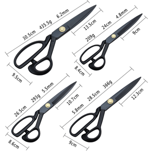 9/10/11/12 inch thẳng hướng dẫn quần áo vải kéo Mangan thép thợ may kéo may chuyên nghiệp kéo - Product Image 2