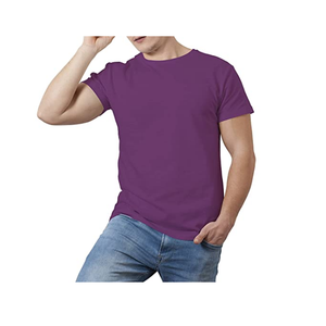 Summer Cotton T Shirt Men O Neck Stretch Solid New Tops Clothing Casual T Shirt - Product Image 3