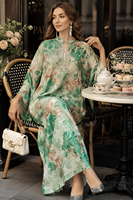 Robe longue ample à manches évasées imprimé feuille d'érable, Abaya en polyester pour femme, idéale pour les vacances, les rassemblements, le quotidien et l'Aïd
