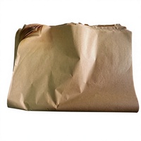 Papier kraft côtelé jaune 28 g/m² résistant à l'humidité, personnalisé OEM, avec pâte de bois vierge
