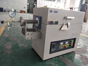 1200-1700C Ceramic Fiber <b>Tube</b> Furnace with 51-Segment Programmable PID Control and 1-9kW Power for Laboratory Use - Product Image 1