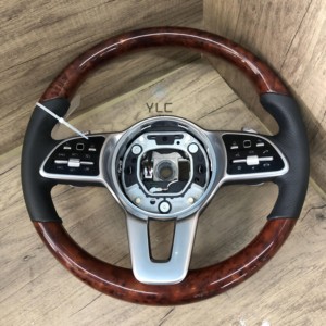 Volant personnalisable en cuir semi-perforé en fibre de carbone pour <span class=keywords><strong>Mercedes</strong></span> <span class=keywords><strong>Benz</strong></span> W204 W205 W212 W213, modèle libellule - Product Image 4