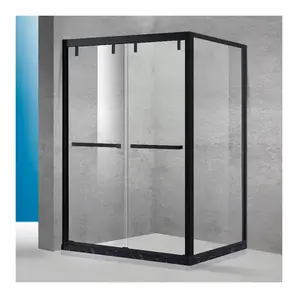 Casa de diseño de vidrio templado de baño deslizante moderno Hotel cuarto de baño cuartos de ducha