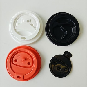 Xiamen, tapa de taza de PP de 90mm, <span class=keywords><strong>cara</strong></span> sonriente para café, té de <span class=keywords><strong>la</strong></span> leche, taza de papel, desechable a prueba de fugas, venta al por mayor, inyección de grado alimenticio transparente - Product Image 1