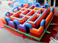 Jeux de terrain gonflables commerciaux, Parcours d'obstacles gonflable sportif, Labyrinthe gonflable de combat, Labyrinthe gonflable dinosaure