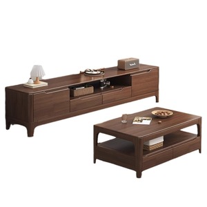ชุดเฟอร์นิเจอร์ห้องนั่งเล่นตู้ที<span class=keywords><strong>ว</strong></span>ีโต๊ะกาแฟโต๊ะทางเข้าพร้อมพื้นลิ้นชักพร้อมชั้นวาง - Product Image 3