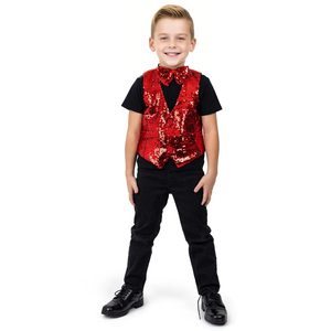 ملابس أداء لولد وفتاة-سترة أنيقة ثقيلة بالترتر مع سترة باليه للأطفال مشفرة بالخرز - Product Image 3