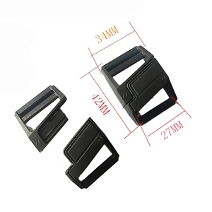 Hebilla de Liberación Rápida con Correa Lateral, Cierre de Cordón, Cinturón Ajustable Doble de Plástico, Hebillas Laterales de Liberación Rápida para Equipaje, Mochila, Correas - Product Image 4