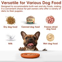 ZMaker Bol de nourriture pour chien en silicone de qualité alimentaire Passe au lave-vaisselle pour chien à alimentation lente Arc-en-ciel Bol pour chien à alimentation lente avec ventouses