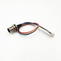 Conector de montaje de panel A-code, arnés de cable de 4 pines y 5 pines, calidad personalizada asegurada, impermeable IP67 IP68 M12