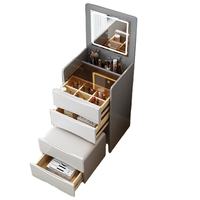 Miroir LED moderne coiffeuse Vanity pin maquillage commode avec lavabo miroirs et chaise pour chambre ou hôtel