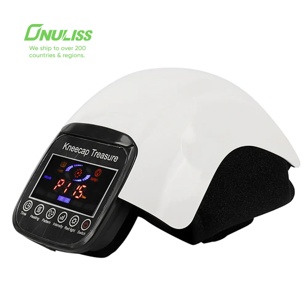 Timing Control Heated Knee Massager with Heat Knee Brace Massage Infrared Cordless Knee Massager Machine Pain Relief