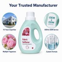 Stok Tersedia 1L Pelembut Pakaian Aroma Bunga Produk Perawatan Pakaian Setelah Mencuci Deterjen Cair Pemasok Grosir