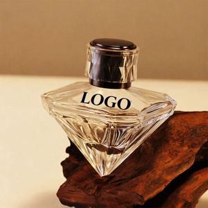 Botella de Perfume de Vidrio de Lujo de 70 ml, Diseño de Cono Invertido, Forma de Bayoneta, Transparente, con Diseño de Pirámide, Suministro Directo de Fábrica - Product Image 2