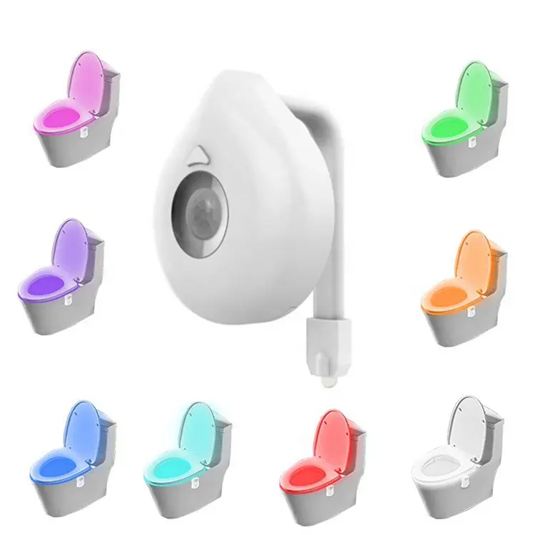 Badkamer multicolor motion activated sensor led wc nachtlampje