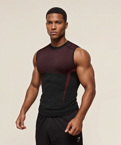 <span class=keywords><strong>Camiseta</strong></span> Deportiva Masculina, Informal, Transpirable, de Compresión, para Correr, <span class=keywords><strong>Entrenamiento</strong></span>, <span class=keywords><strong>Sin</strong></span> Mangas, Muscle Shark, de Secado Rápido - Product Image 4