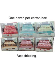 Set di Biancheria da Letto con Motivi Geometrici Unici, Lenzuolo con Angoli, 48 Nuovi Design Stampati, Set da 6 Pezzi, Misure Queen e King - Product Image 4