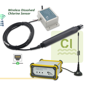 Nhiệt độ chất lượng nước cảm biến không dây oxy hòa tan cảm biến làm thăm dò RS485 modbus Lưu lượng nước mét - Product Image 1