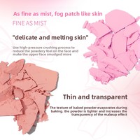 Stick de blush pour les joues de style coréen Life GIRLS, rose clair, beauté minérale, maquillage mat, couleur à faible saturation, éponge à appliquer