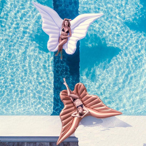 Bouée gonflable pour adultes Ailes d'ange blanches 210 * 230 CM, flotteur de <span class=keywords><strong>piscine</strong></span>, radeau et transat de <span class=keywords><strong>piscine</strong></span> - Product Image 4