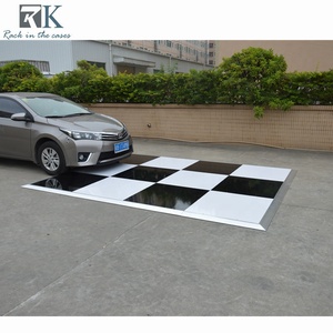 Panneau de danse extérieur en bois blanc brillant 20x20 pieds pour mariages et décorations événementielles - Product Image 3