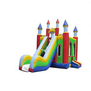 Château gonflable avec toboggan en PVC pour locations commerciales – Offre spéciale - Product Image 1