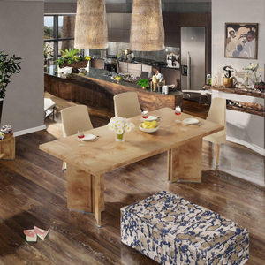 Mesa de Comedor Moderna de MDF/Madera de 63 Pulgadas para 4-6 Personas, Rectangular, con Tablero Grande - Product Image 3