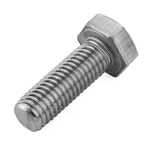 HSL Hastelloy C22 2.4602 N06022 DIN933 ISO 4017 Hex Bolt with nut and washer DIN934 ISO 4032 Hex Bolt